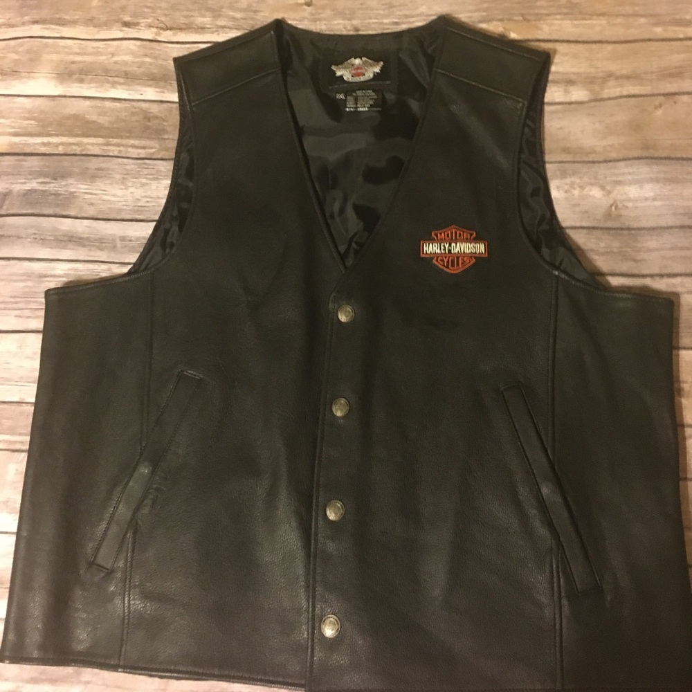 Leather Bikers Vest